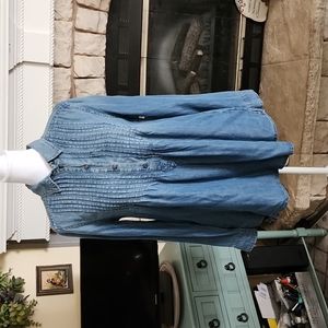 American Eagle denim/chambray tunic